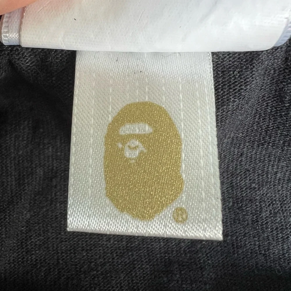 BAPE A Bathing Ape Yellow Orange Camo Shark T-Shirt Short Sleeve Large - Picture 8 of 10